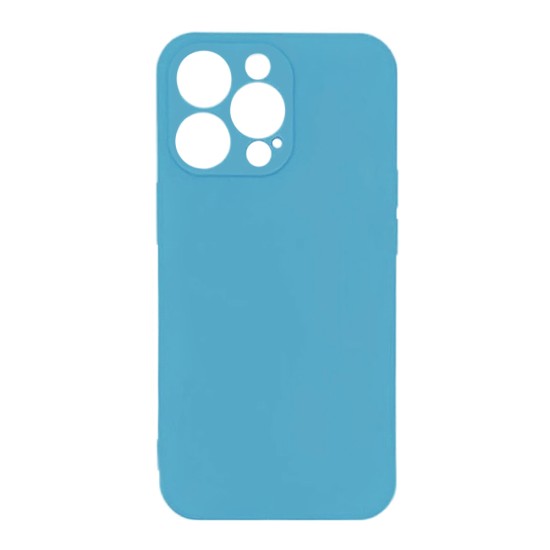 Silicone Case with Camera Shield for Apple iPhone 12 Pro Max Light Blue Silicone Case with Camera Shield for Apple iPhone 12 Pro Max Light Blue